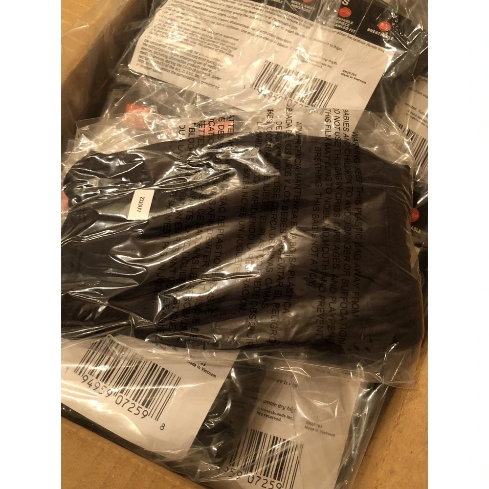 500‎ Pcs Hanes Reusable Black Face cover Mask Washable soft 3-ply 100% Cotton